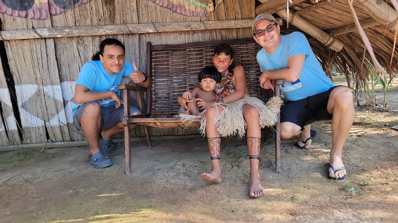Dr. Daniel Jones providing dental care in a remote Amazon community in 2023